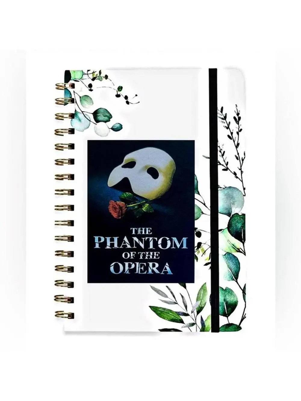 The‎ Phantom of the Opera Themed Spiral Bound Notebook with E